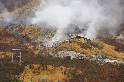 登山中の火山噴火も速報で迅速情報入手